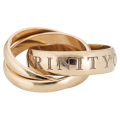 Vintage Cartier Amour Et Trinity Ring circa 1998 18k Weißgold signiert