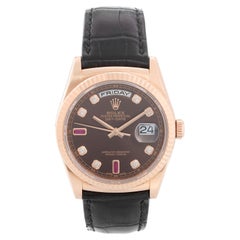 Rolex President Day-Date Men's 18k Rose Gold Watch