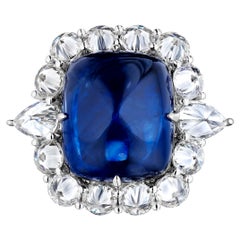 Sugarloaf Sapphire Ring
