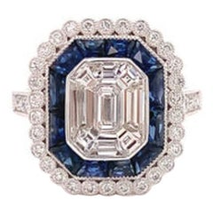 Vanderbilt Diamond and Sapphire Ring