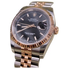 Rolex Datejust Ref#116231 with 18k Rose Gold Bezel & Date Feature