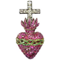 Sacred Heart Brooch 7