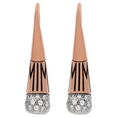 Mimi Milano Tam Tam Orecchini a goccia con diamanti in oro rosa e bianco 18 carati