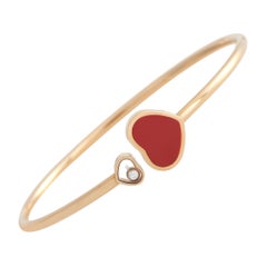 Chopard Happy Hearts 18k Rose Gold Diamond Bracelet