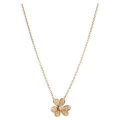 Van Cleef & Arpels Frivole Diamond Pendant in 18k Yellow Gold 0.21 Ctw