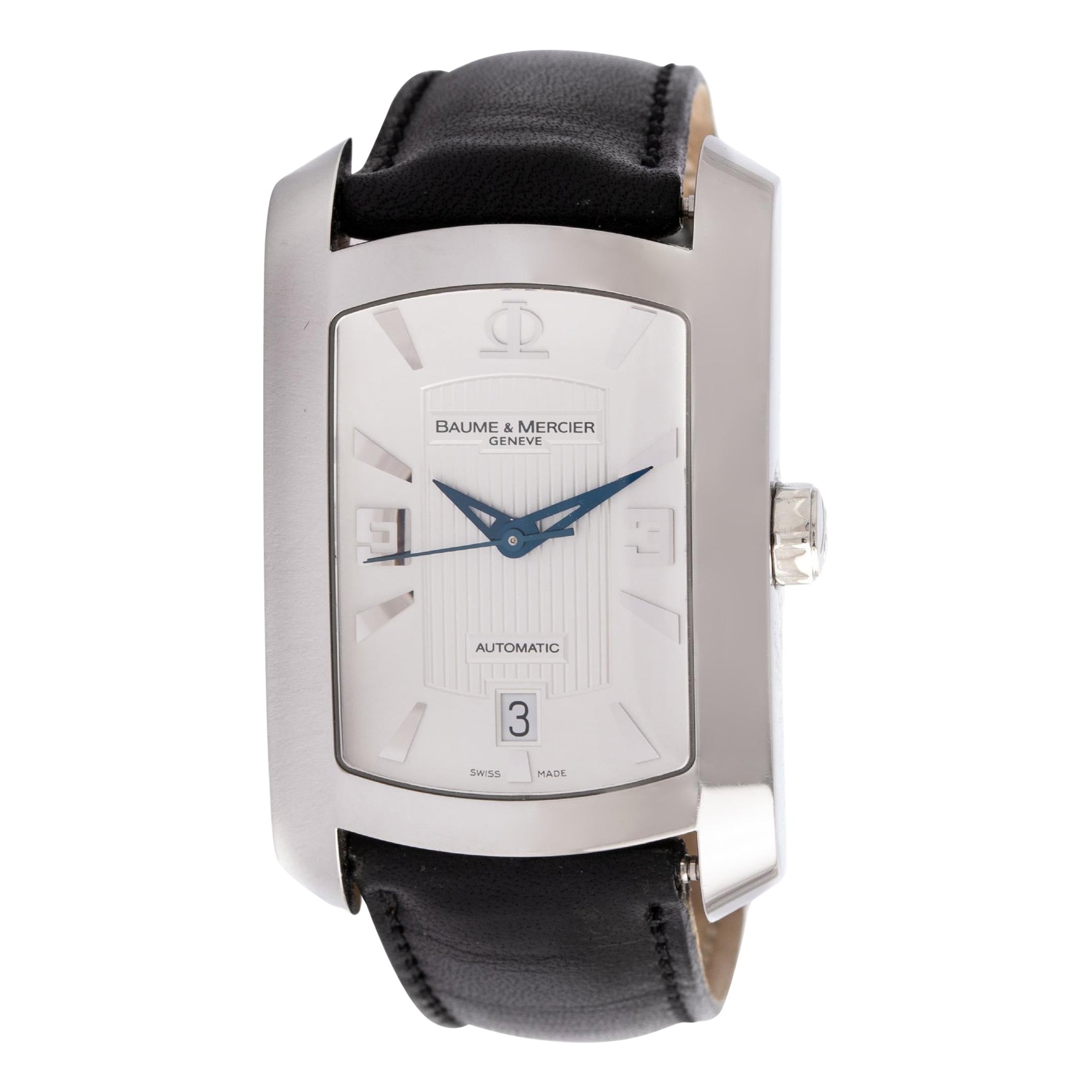 Baume & Mercier Hampton Milleis Steel Wristwatch For Sale