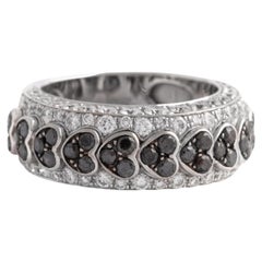 18 Karat Ring mit Diamant in Schwarz und Weiß auf Weißgold von Chopard