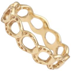 Used Gold Horse Shoe Band Ring