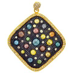 Color Diamonds Gold Pendant 7