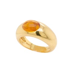 Tiffany & Co. Bague en or 18 carats avec cabochon de citrine