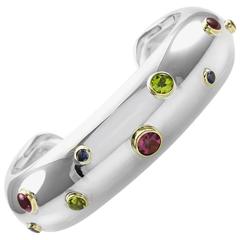 Tiffany & Co. Etoile Multi Gem Cuff Bracelet 