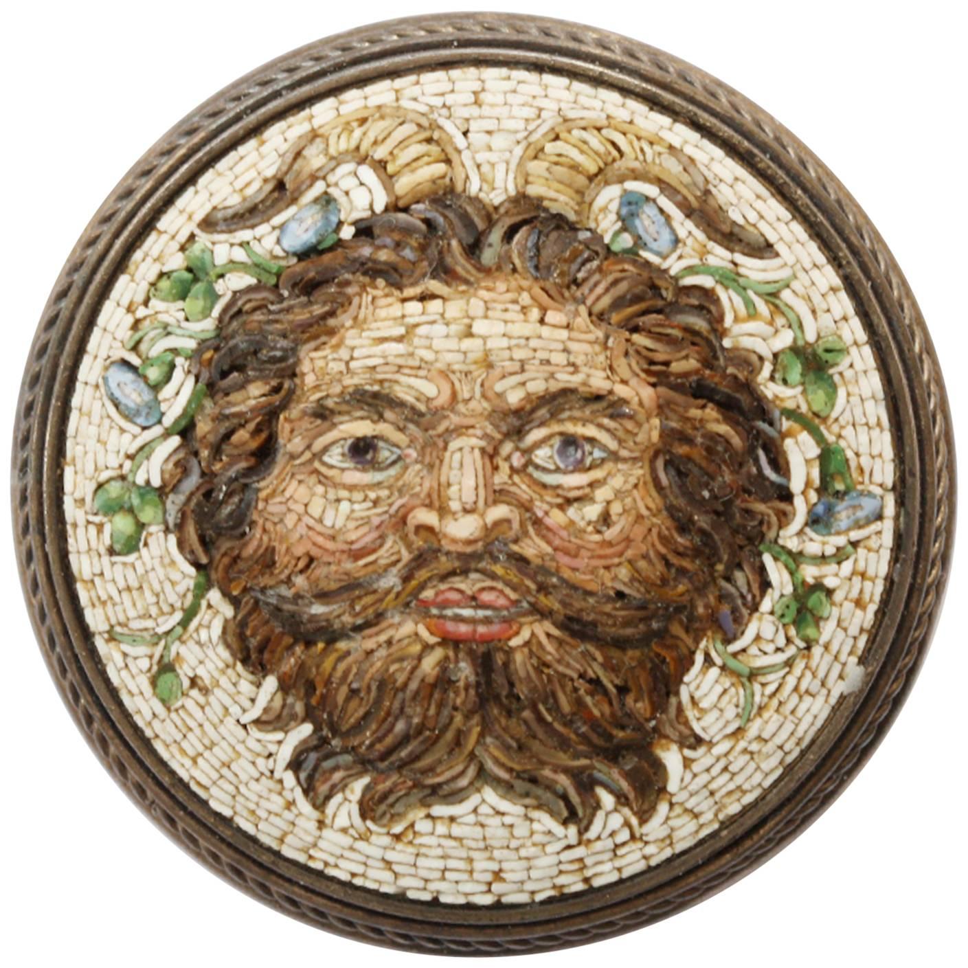 Lot De 2 Broches Et 1 Pendentif En Micro-mosaïque Ancienne - Occasion Vintage