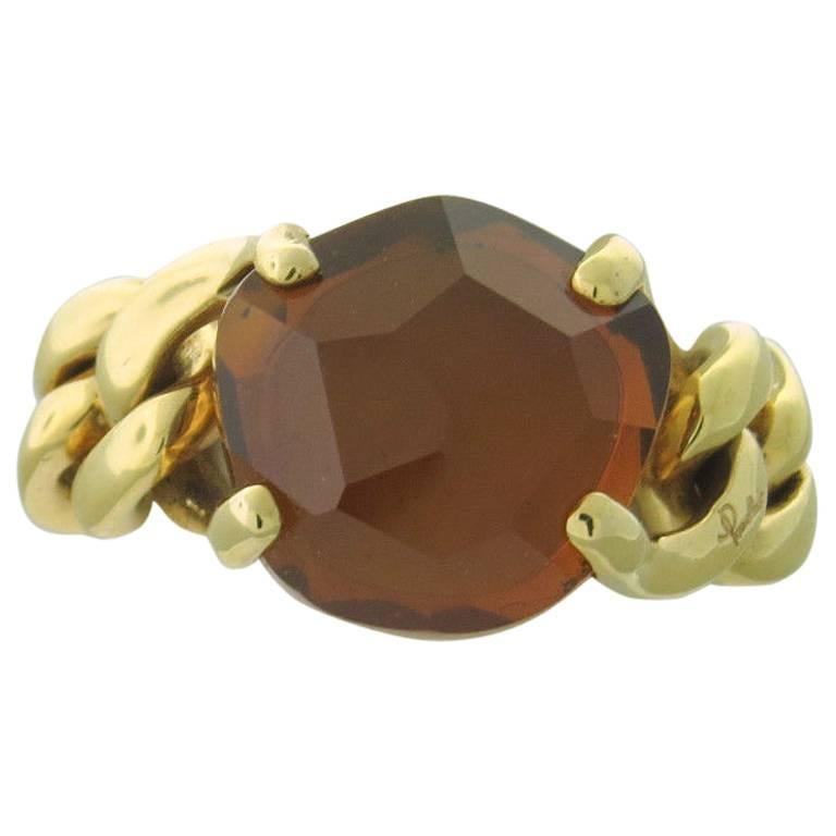 Pomellato Lola Madeira Quartz Gold Ring