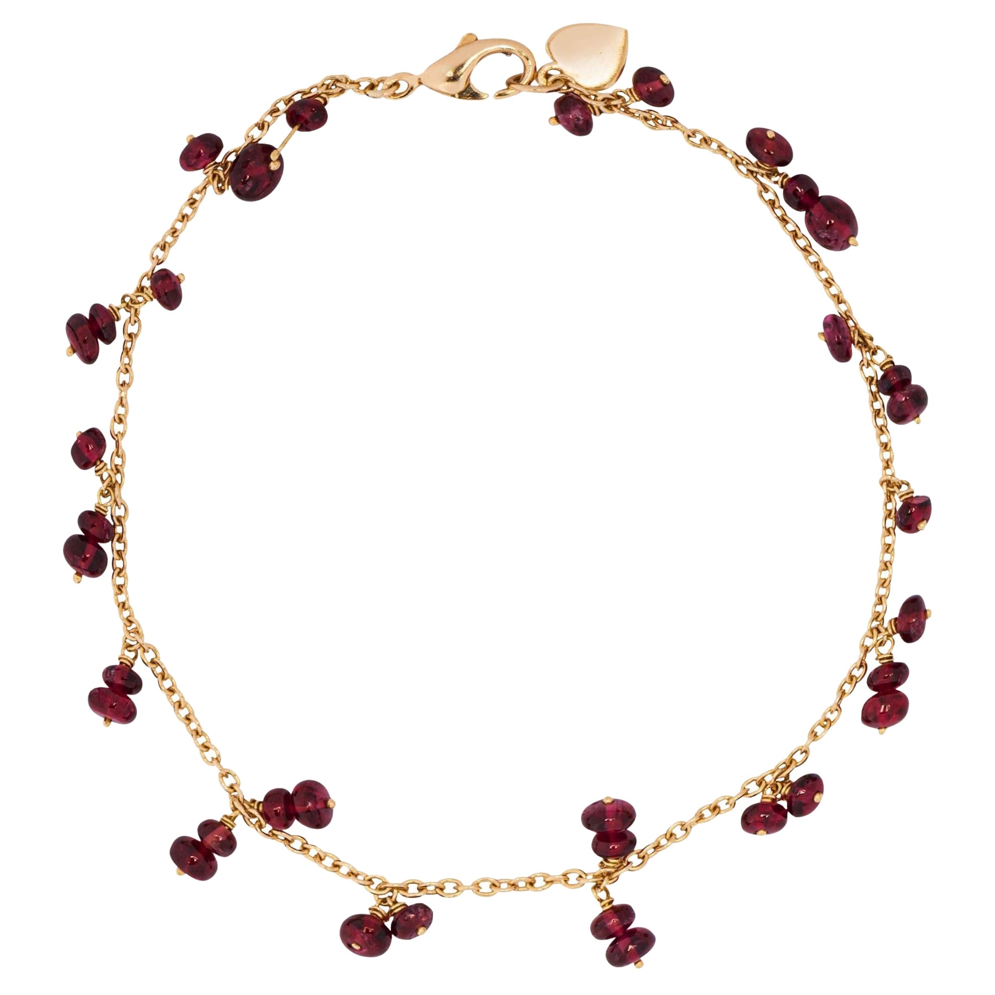 Alex Jona Pink Sapphire 18 Karat Rose Gold Bracelet at 1stDibs