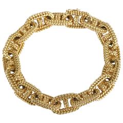 1960s Gold Chain Link Bracelet