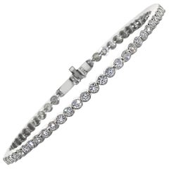 1.85 Carats Diamond Platinum Bracelet