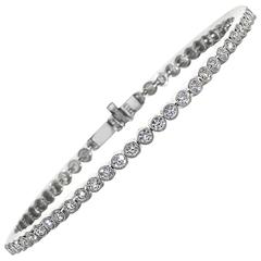 1.85 Carats Diamond Platinum Bracelet 2