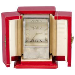 Rare Cartier Mystery Prism Silver Clock 2