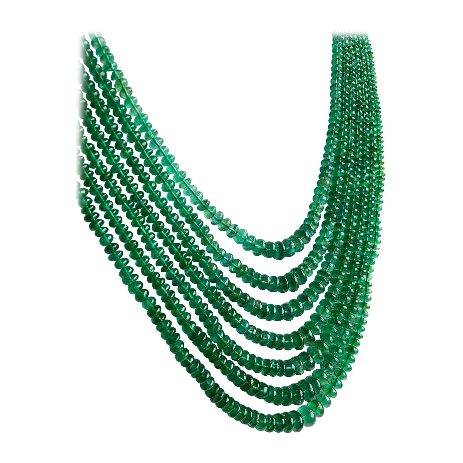 Weight:  537.80 Carats
Size:  3 To 8  MM
Quantity: 7 Strands
Shape: Smooth Beads