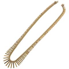 Yellow Gold Statement Collar Cleopatra Necklace 6