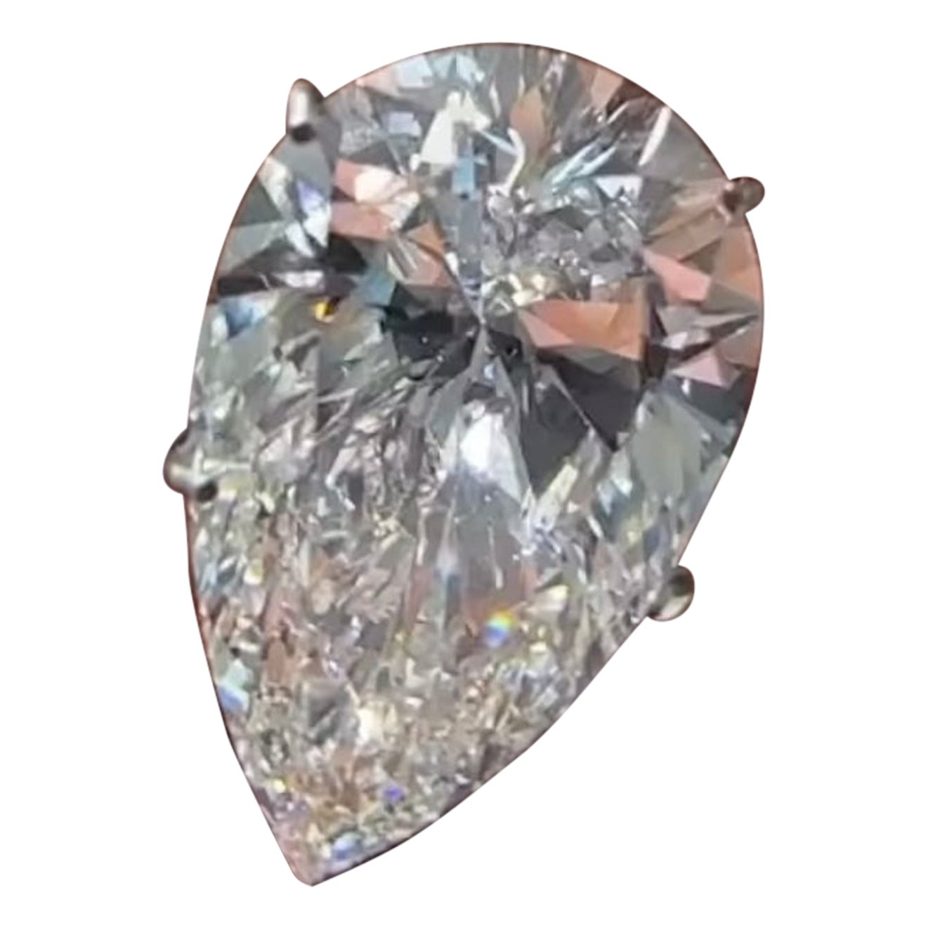  Bague solitaire en or 18 carats avec diamants certifiés IGI de 8,01 carats  en vente