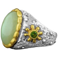 Victor Velyan Moonstone and Tourmaline Ring