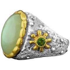 Victor Velyan Moonstone and Tourmaline Ring 7