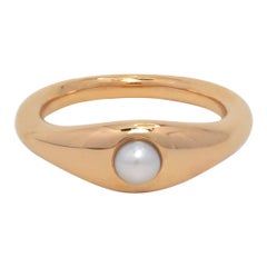 Used Ruth Nyc Lun Ring, 14k Yellow Gold and Pearl Ring