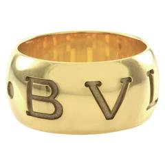 Bulgari Monologo Collection Gold Band Ring 6