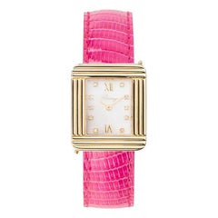 Ma Première Yellow Gold Watch, Pink Lizard Leather Strap, Ma Première Collection