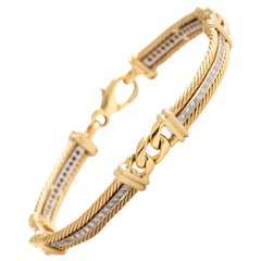 Padani Diamond White and Yellow Gold Bracelet