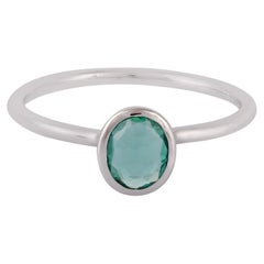 Clear Emerald Ring in 18k Gold