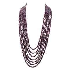 Garnets, Multi-Strands Necklace