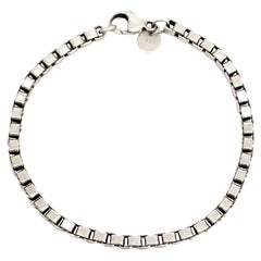 Tiffany & Co Sterling Silver Venetian Box Chain Bracelet