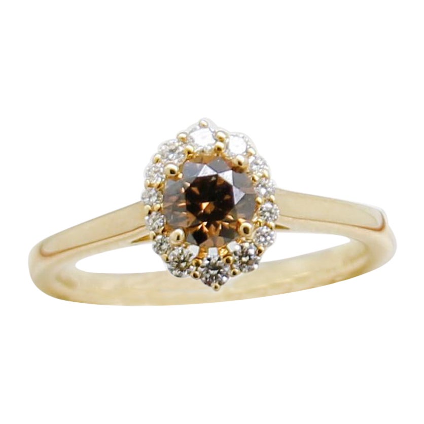 Australian Chocolate Diamond Engagement Ring, New For Sale