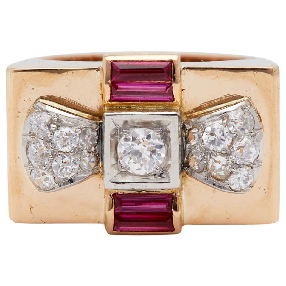 Cartier Tank Amethyst Gold Ring at 1stDibs