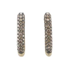 Grand Sample Sale Earrings Featuring Chocolate Diamonds Set in 14k Honey Gold
