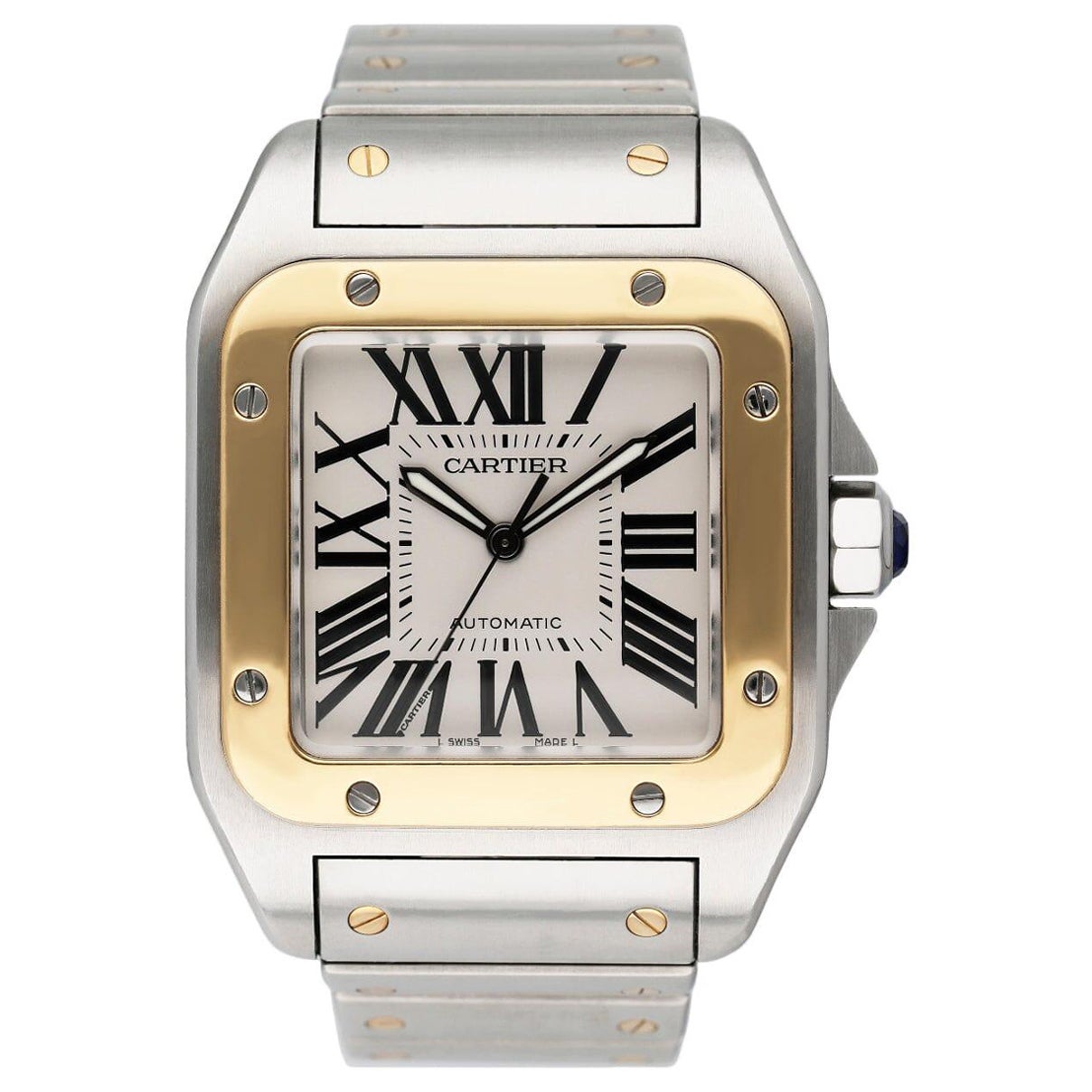 Cartier Santos-100 XL W200728G Two Tones Mens Watch at 1stDibs ...