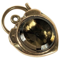 Used Early Victorian Foiled Gemstone Padlock
