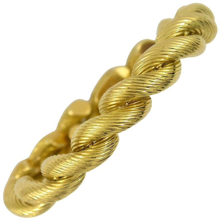 Tiffany And Co Fluted Gold San Marco Bracelet For At 1stdibs Fluted Gold San Marco Bracelet For