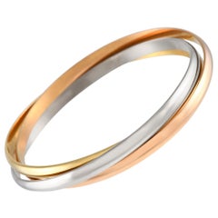Cartier Trinity 18k White, Rose and Yellow Gold Bracelet