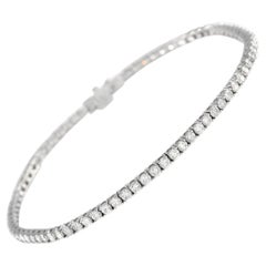 LB Exclusive Bracelet tennis en or blanc 14 carats avec diamants de 2,12 carats