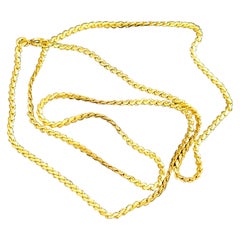 Vintage 18 Karat Yellow Gold 12.7 Gm S Link Chain Necklace