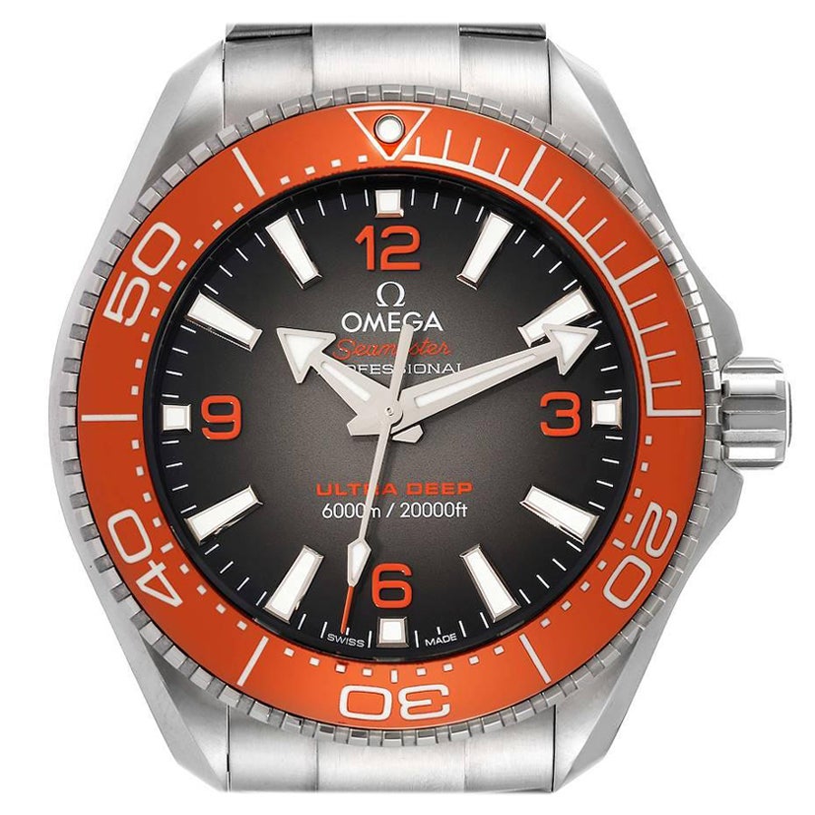 Omega Seamaster Planet Ocean Ultra Deep Mens Watch 215.30.46.21.06.001 Box Card For Sale