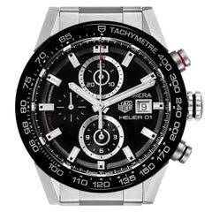 Used Tag Heuer Carrera Chronograph Automatic Mens Watch CAR201Z Box Card