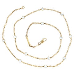 Cartier Original 1985 13 Diamonds by the Yard Collana in oro giallo 18 carati