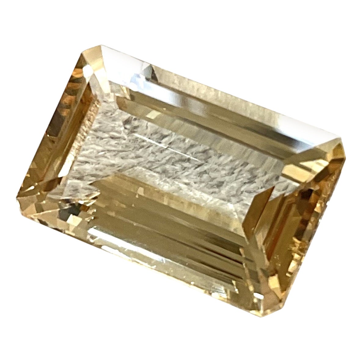 11,85 carats tourmaline champagne octogonale pierre taillée à facettes pierre naturelle en vente