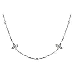LB Exclusive 18k White Gold 2.75 Carat Diamond Necklace
