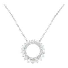 LB Exclusive 18Karat White Gold 0.75Carat Diamond Pendant Necklace
