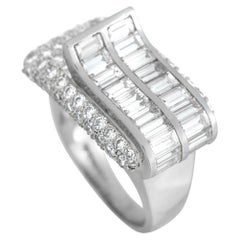 Charles Krypell Platinum 4.50 Carat Diamond Ring